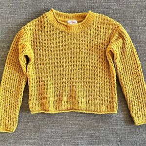 Cat & Jack Mustard Yellow Knit Sweater